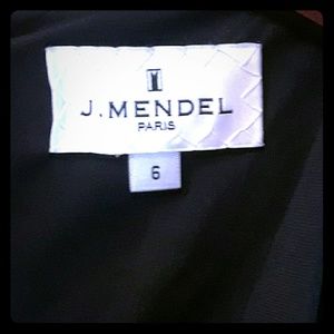 J MENDEL SIZE 6 LADIES BLACK DRESS